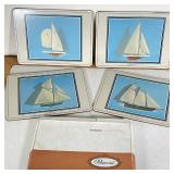 SET VINTAGE SAILBOAT PLACEMATS