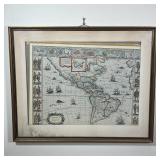 COLORED MAP OF THE AMERICAS