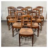 SET OF TEN ANTIQUE CHAIRS