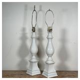 PAIR PORCELAIN LAMPS