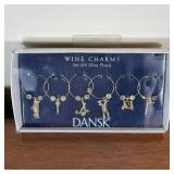 DANSK GOLF WINE CHARMS