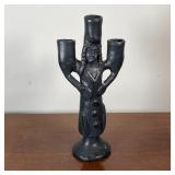 CERAMIC FIGURAL CANDLEHOLDER