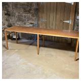 CUSTOM LONG WORK TABLE | Custom made for a 14th street office, relocated last year; h. 29 x 93-1/2 x