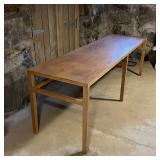 CUSTOM LONG WORK TABLE | Custom made for a 14th street office, relocated last year; h. 29 x 93-1/2 x