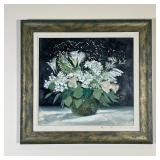 STILL LIFE OIL ON CANVAS | Depicting floral arrangement in vase, seemed to be signed "Frank Kalan 19