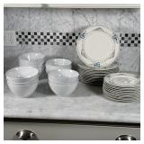 (39pc) DINNERWARE SET | 12pc dinner plates (10-1/2 in.) and 12pc salad plates (8-1/4 in.) by Villero