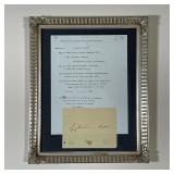 KATHERINE HEPBURN AUTOGRAPH | Autograph sold in benefit for the "Johns Hopkins Hospital Endowment Fu