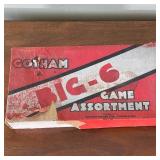 GOTHAM BIG-6 GAME ASSORTMENT | In original box (shows wear consistent with age) and includes the 3 d