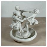 HUTSCHENREUTHER CENTER PIECE | Lorenz Hutschenreuther white porcelain center piece showing children 