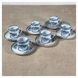 (12pc) ROSENTHAL DEMITASSE SET | Rosenthal Selb Bavaria, including 6 demitasse cups and 6 saucers wi