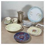 GROUP MISC. PORCELAIN | A collection of assorted porcelain, including a Japanese coffee pot with bam