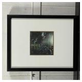 OIL PASTEL DRAWING | Showing a countryside road flanked by trees, with dappled sunlight, signed with