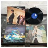 (4pc) VINYL RECORDS | Vinyl record albums, including Asia, After Eight by Taco, Jazz Moods by Allan 