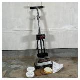 THE CLEANING MACHINE | Heavy duty three speed 4.2 amp floor cleaner/polisher [untested] 