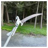 FISKARS POLE SAW | Tree pruner, long orange pole handle 
