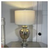 MOTTLED MIRROR LAMP | Safavieh lamp of modern design with vase shape, appearing in excellent conditi