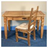 PIER 1 COMPUTER DESK & CHAIR | Pier 1 Imports, Brazilian wood with fold out computer drawer / keyboa