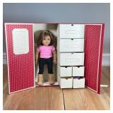 AMERICAN GIRL DOLL & ACCESSORIES | An American Girl Doll with heart-shaped earrings [and a later, mo