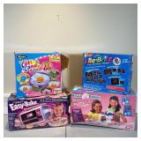 (3pc) COOKING TOYS | Including an Easy-Bake oven, a RoseArt Cotton Candy Machine, and a Baskin Robbi