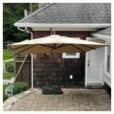 ABBA PATIO EXTENDING UMBRELLA | h. 9 ft. x 9-1/2 ft. x 9-1/2 ft. 