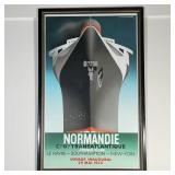 NORMANDIE POSTER | "Normandie Cie. Gle. Transatlantique / French Line / Le Havre - Southampton - New