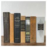 (7vol) FANCY BINDING | A collection of hardcover books, including: "An Anthology of World Poetry"