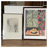 (2pc) FRAMED POSTERS | Including Carol Marino "Fleurs de Lumiere" at the Jane Corkin Gallery