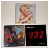 (3pc) ROCK VINYL | Vinyl record albums including 1984 (MCMLXXXIV) by Van Halen, David Bowie, Police