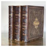 (3vol) SHAKESPEARE BINDINGS | With signature to interior page 1857; "The Complete Works of Shakespea