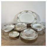 SET BOOTHS CEYLON IVORY CHINA | Made in England, Silicon China, decorated with bird and floral patte