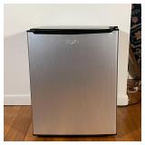 WHIRLPOOL MINI FRIDGE | Compact refrigerator with a black case and a stainless steel door, it works!