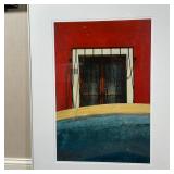 Battello Azzurro (ed. 8/100); matted and framed