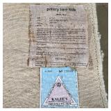 hand woven hooked rug made in India with the alphabet, animals, heart, etc.