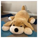 LARGE STUFFED DOG | Giant! Very large and very soft stuffed animal dog from FAO Schwarz, with big fl