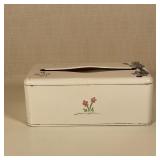 VINTAGE TISSUE BOX HOLDER | Paint decorated and with applied embellishments