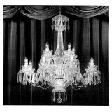 WATERFORD CRYSTAL CHANDELIER | Fancy Waterford Crystal chandelier type C12 with two tiers of lighted