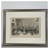 THE CRONIN TRIAL | From Frank Leslies Illustrated Newspaper, framed 18 x 22 in. 