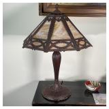 SLAG GLASS LAMP | h. 24 x dia. 17 in. 