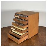 Elegance Initials and Empire Initials, in a fitted wooden box; 11 x 8-1/2 x 8 in. 