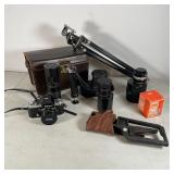 NIKON CAMERA & ACCESSORIES | including a nikon F2 with vivitar 19mm lens, vivitar telezoom 85-205