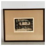 CURIOSITY SHOP ETCHING | "Immortalized by Charles Dickens" - pencil signed; 10-1/2 x 13 in., overall