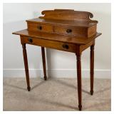 AMERICAN COUNTRY DRESSING TABLE | Gallery top with two drawers, 39 x 34 x 16 in. 