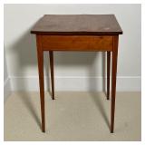 LINE INLAY SIDE TABLE | h. 26 x 20 x 19-1/2 in. 