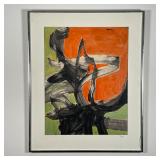 SAMUEL SUGAR (20th Century) | Abstract Composition, mixed media on paper, signed on the mat "Sugar";