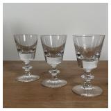 (12pc) VILLEROY & BACH CORDIAL | spun crystal glasses, excellent condition; h. 5-1/4 in. 
