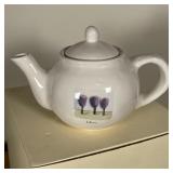 POTTERY BARN TEAPOT | in original box; l. 11 in. 