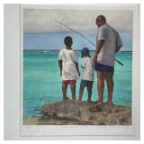 JANICE BARAGWANATH (20th Century) | Fishing by the edge, giclee print, ed. 6/250, pencil signed