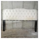 TUFTED QUEEN HEADBOARD | By Furniture of America; Tufted white fabric headboard, queen size bed
