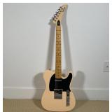 VINTAGE EPIPHONE T-310 | Korean-made, telecaster form, peach color with black pick guard, minor frit