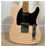 VINTAGE EPIPHONE T-310 | Korean-made, telecaster form, peach color with black pick guard, minor frit